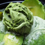 cara membuat es krim matcha latte