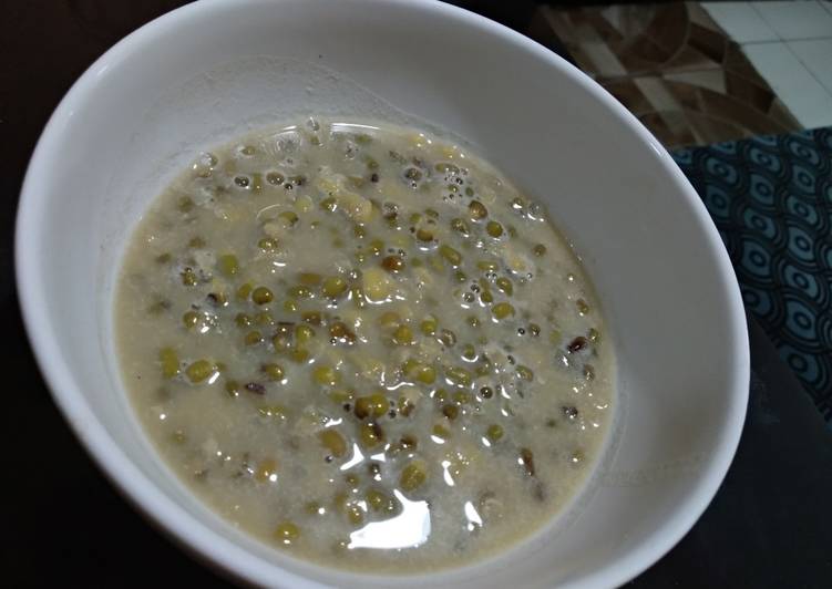 cara membuat kacang hijau santan