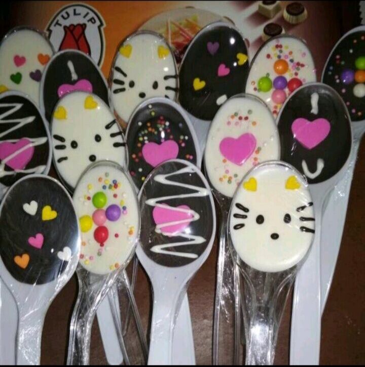 cara membuat coklat sendok karakter