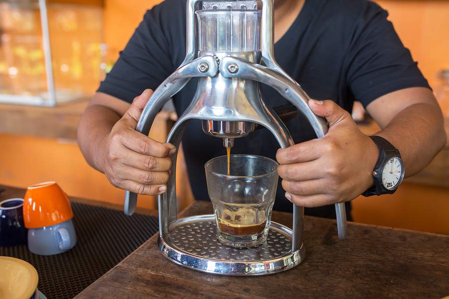 cara membuat espresso manual