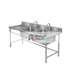 kelebihan wastafel stainless dua bak