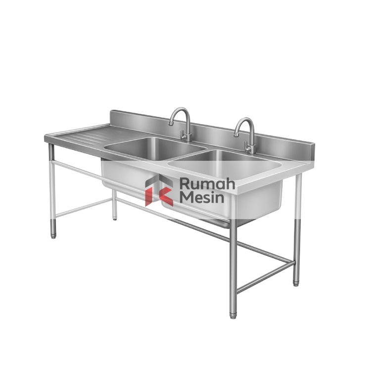 kelebihan wastafel stainless dua bak