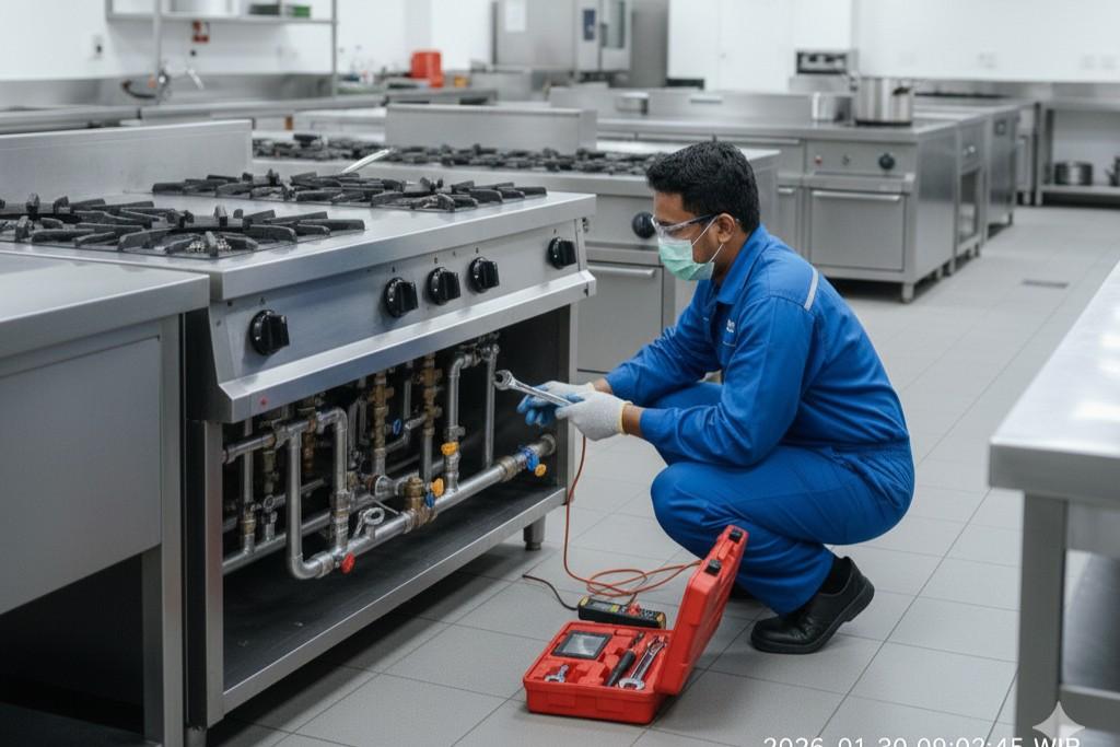 cara cek kebocoran gas dapur