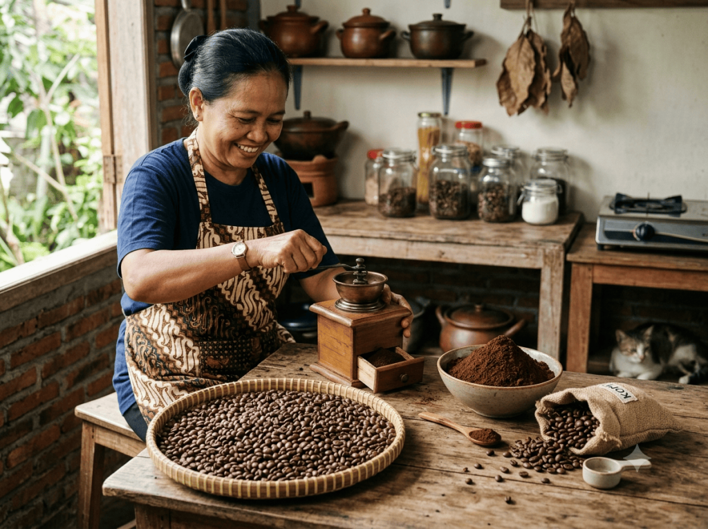proses pembuatan kopi bubuk