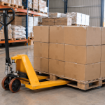 cara mengangkat barang dengan pallet