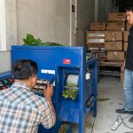 proses merajang tembakau mesin