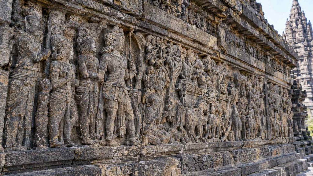 prambanan ramayana reliefs